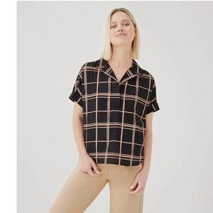Pact Sunset Gauze‎ organic cotton Popover Top